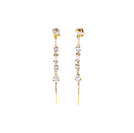 I'M MARTINA - Orecchini saliscendi di zirconi