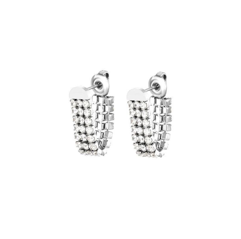 I'M MARTINA - Orecchini crystal waterfall