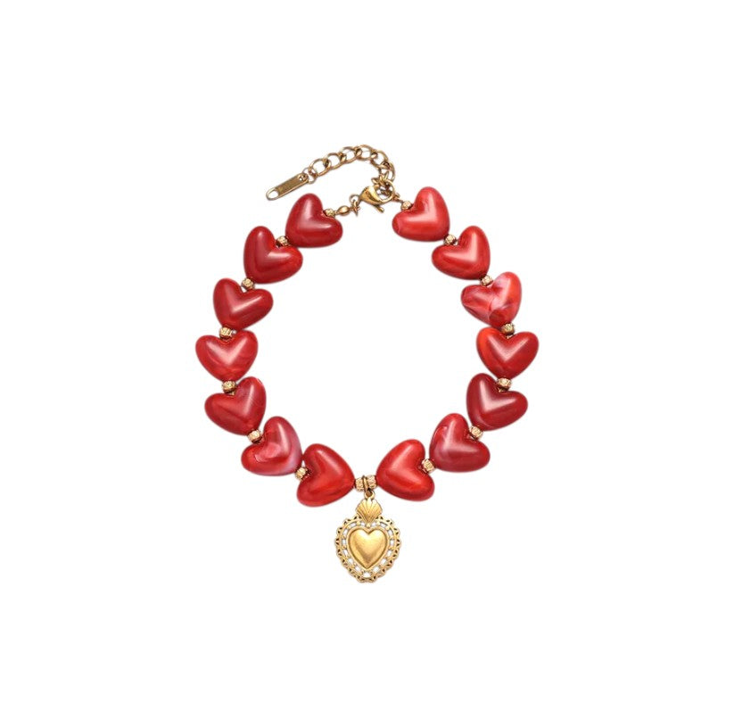 I'M MARTINA - Bracciale millecuori red