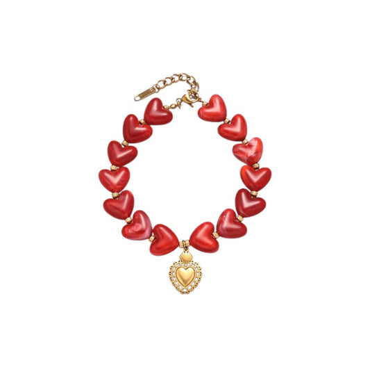 I'M MARTINA - Bracciale millecuori red