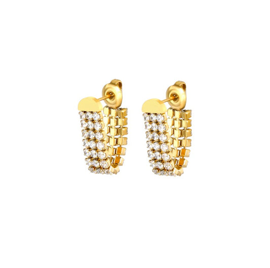 I'M MARTINA - Orecchini crystal waterfall