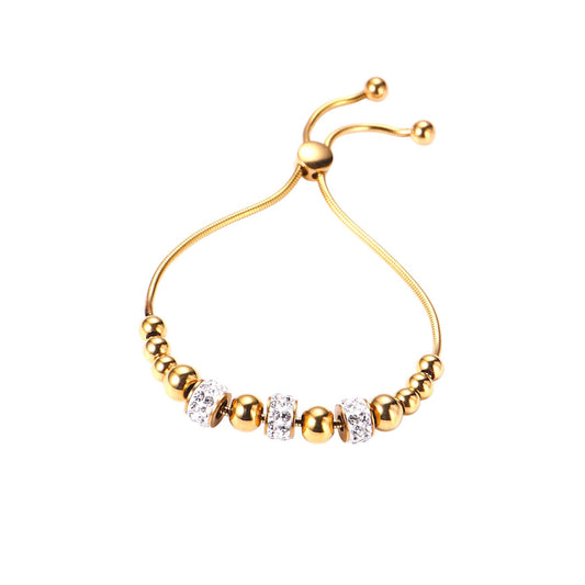 I'M MARTINA- Bracciale bouble regolabile con zirconi