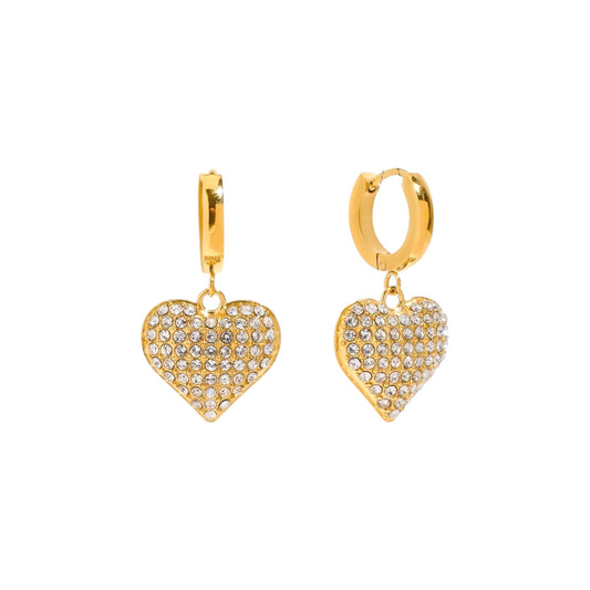 I'M MARTINA - Orecchini luxury Love con zirconi