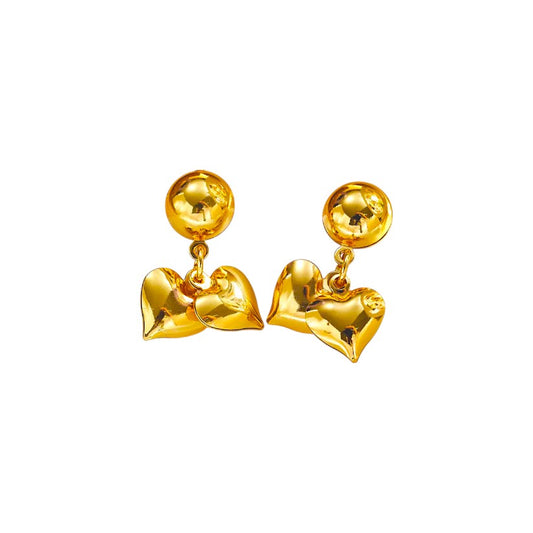 I'M MARTINA - Orecchini double Love "sonaglini"