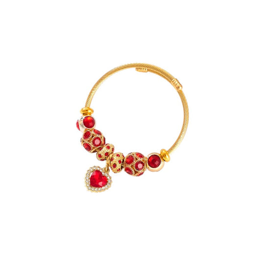 I'M MARTINA - Bracciale Love red pendente