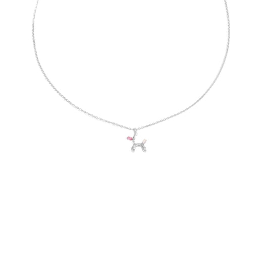 I'M MARTINA - Collana balloon con zircone pink