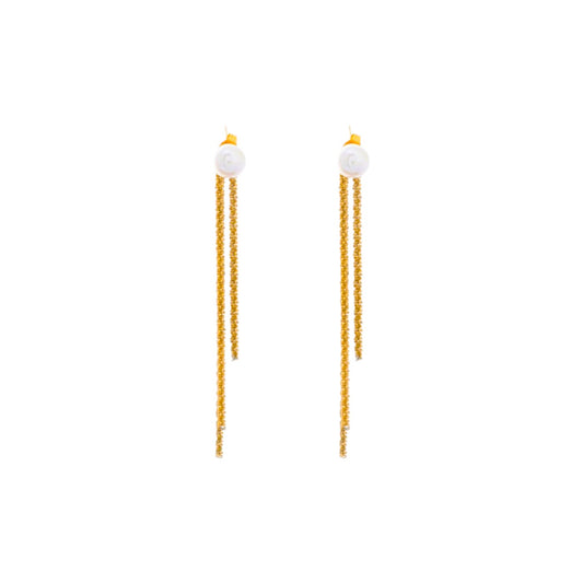 I'M MARTINA - Orecchini perlina lunghi