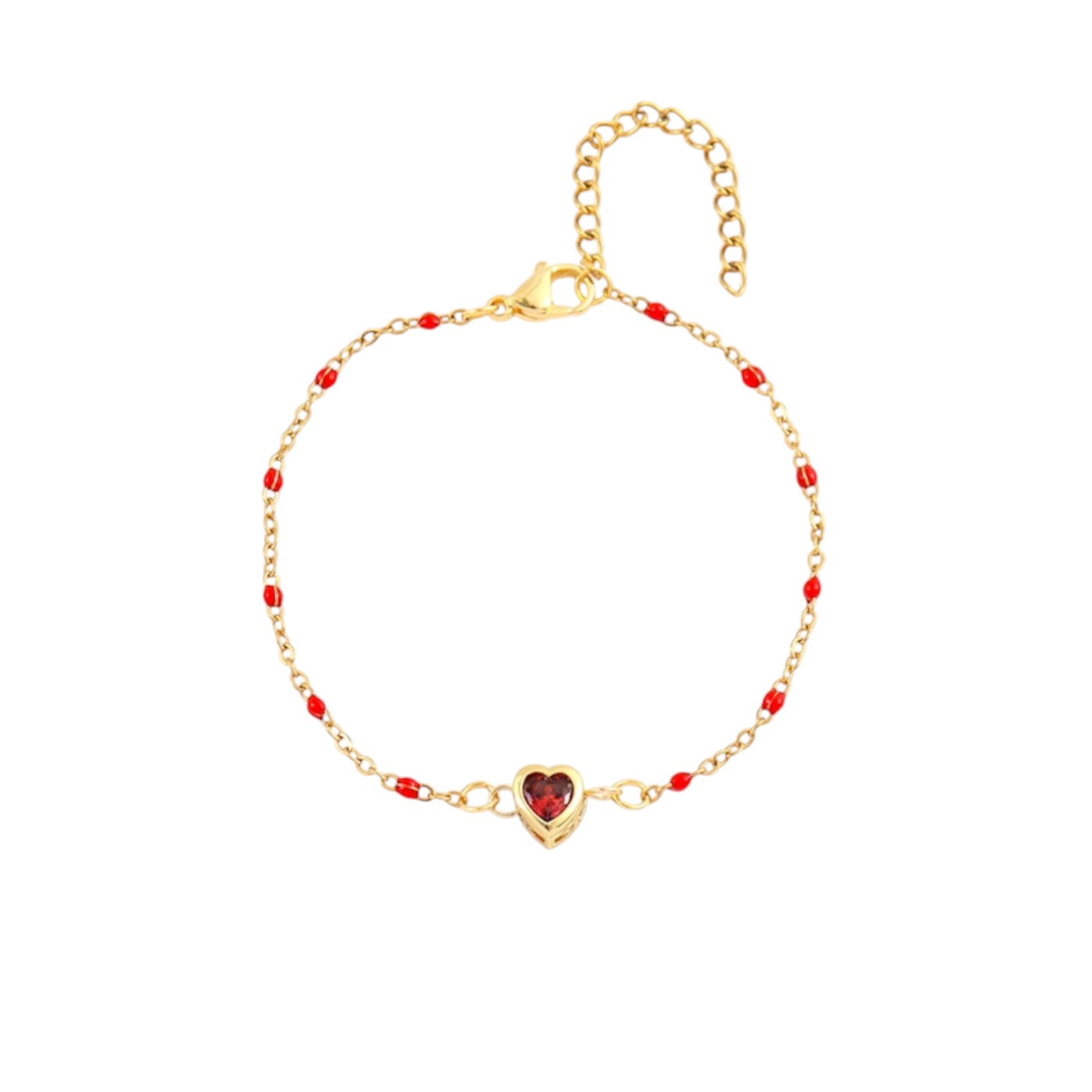 I'M MARTINA - Bracciale Love con perline red