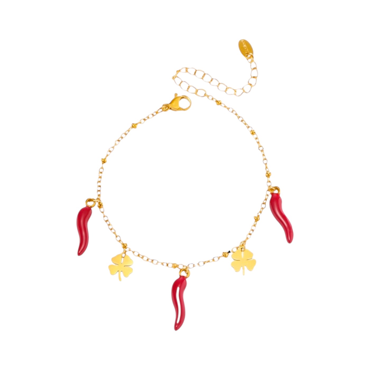 I'M MARTINA - Bracciale pepper and quadrifoglio