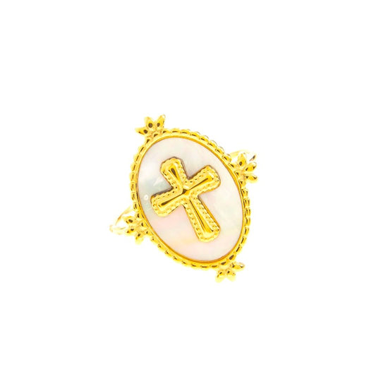 I'M MARTINA - Anello cross scudo