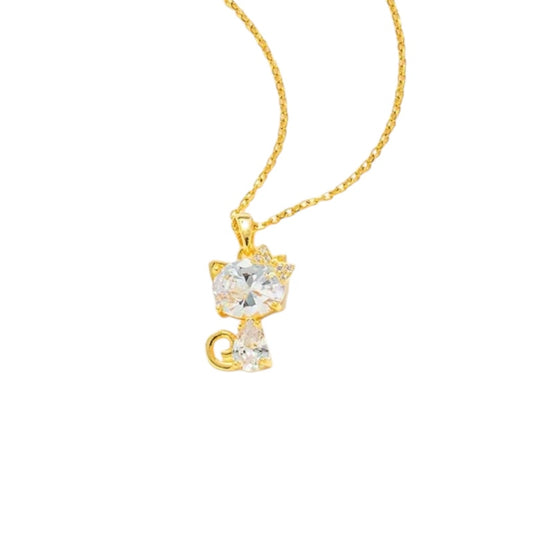 I'M MARTINA - Collana kitty con zirconi