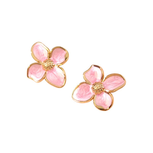 I'M MARTINA - Orecchini flower pink