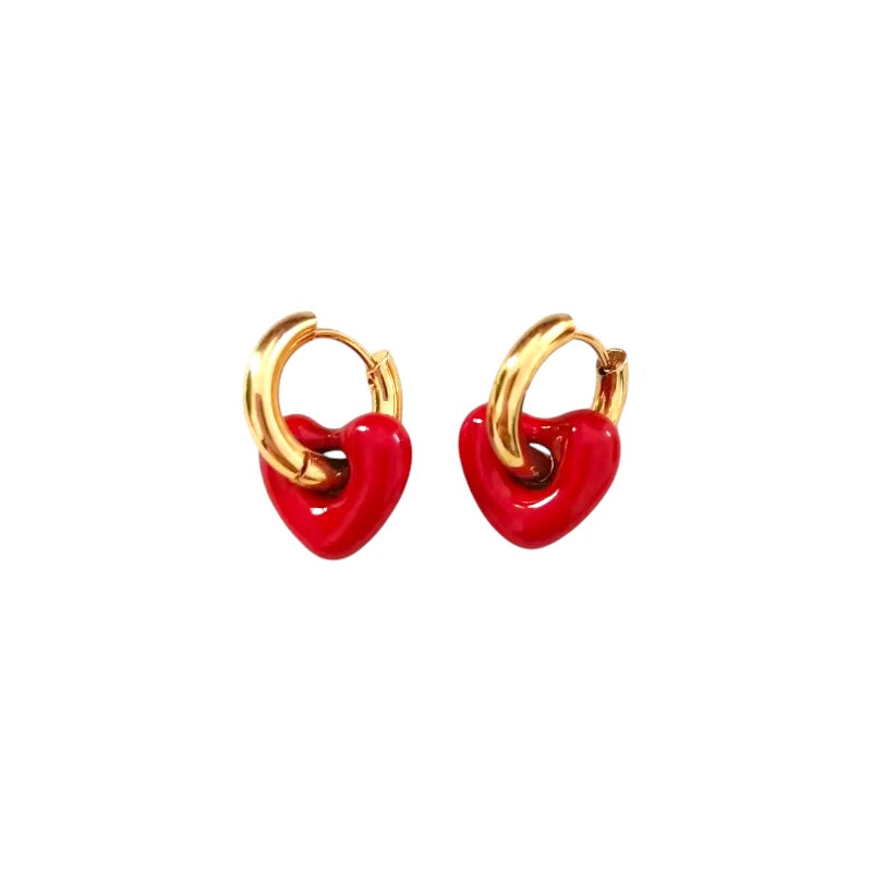 I'M MARTINA - Orecchini Love red