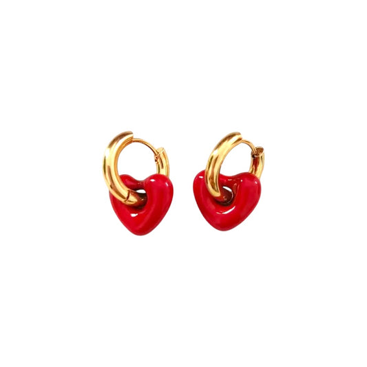 I'M MARTINA - Orecchini Love red
