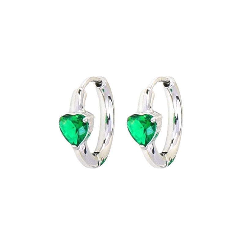 I'M MARTINA - Orecchini Love ring green