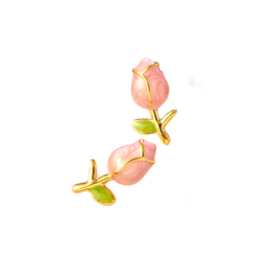 I'M MARTINA - Orecchini tulipano pink