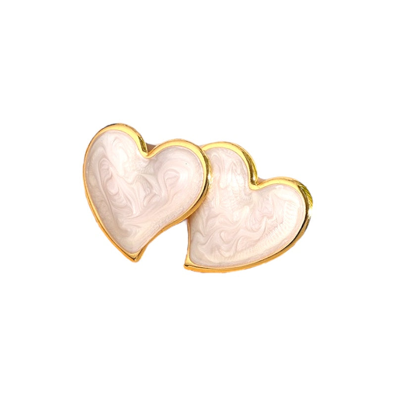 I'M MARTINA - Orecchini big Love white