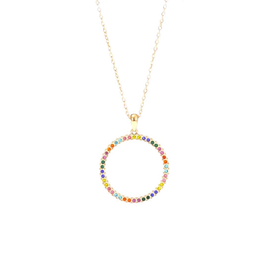 I'M MARTINA - Collana ring multicolor